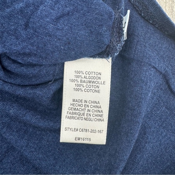 Anthropologie Cloth & Stone Nila T shirt Maxi Dress Side Slits Blue Size XS - Picture 7 of 12